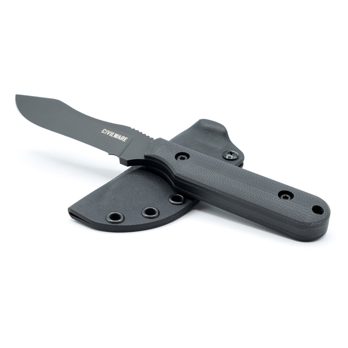 CIVILWARE Striker USA Fixed Blade - Black / Black