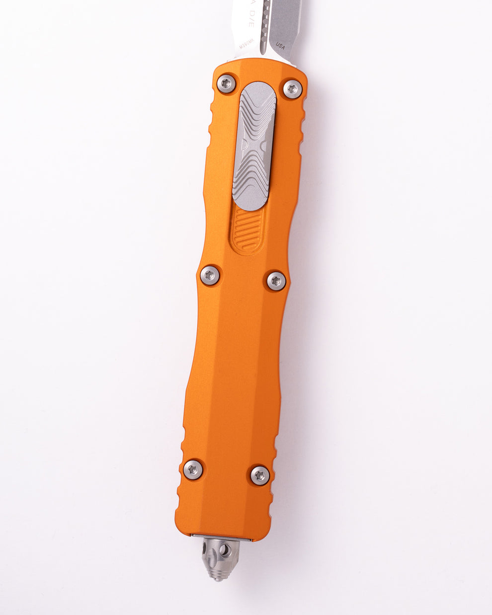 Microtech. DIRAC DELTA D/E STONEWASH STANDARD ORANGE TANGERINE (227-10OT)