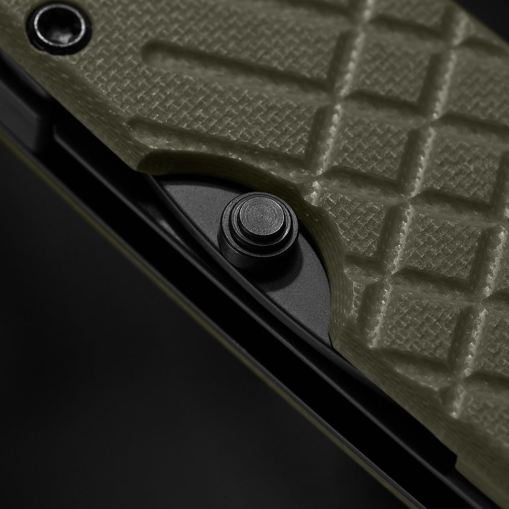 KIZER CUTLERY Aegis T | AEB-L | Green G10 | Rescue Hook & Glass Breaker