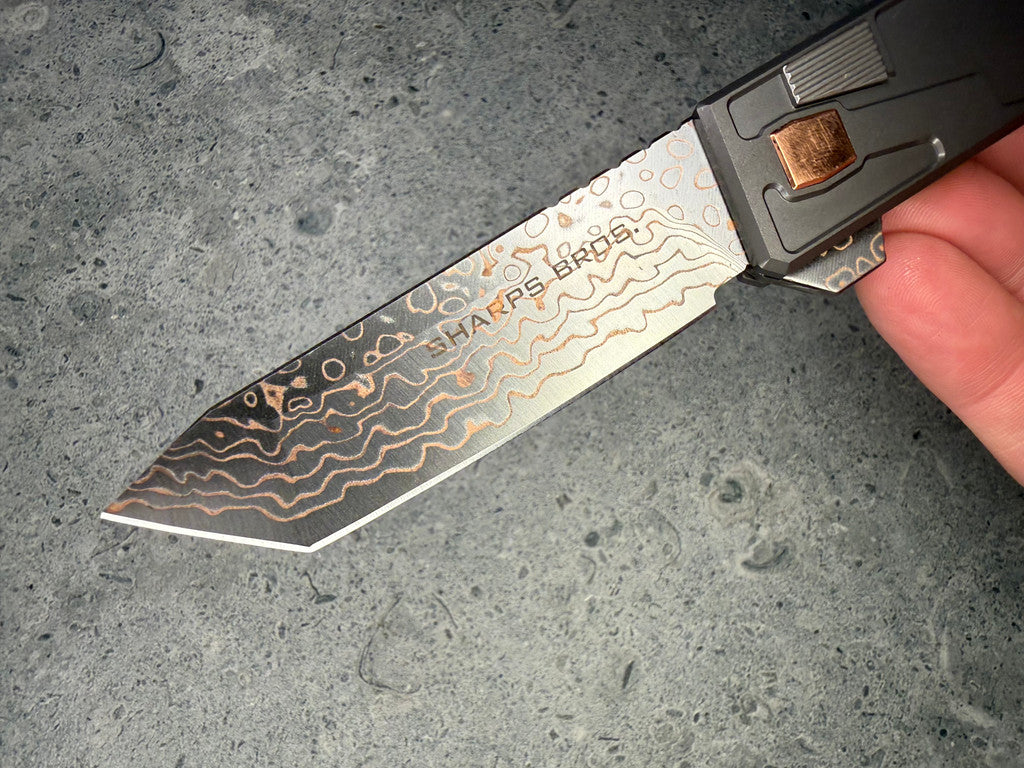 SHARPS BROS. Meanstreak 3.25" Tanto Button Lock (7.75" Overall) - SKU: SBKF11