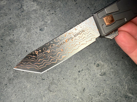 SHARPS BROS. Meanstreak 3.25" Tanto Button Lock (7.75" Overall) - SKU: SBKF11