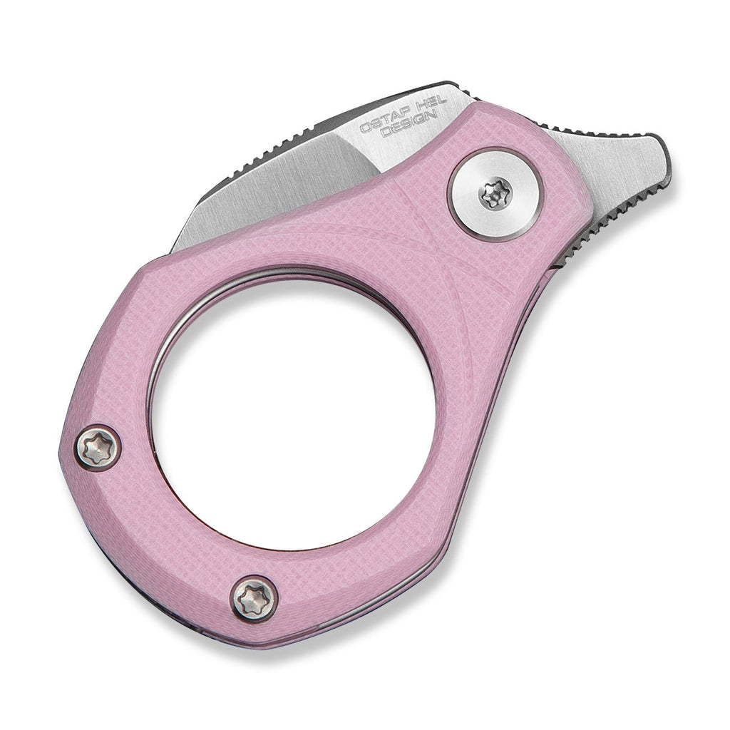 CIVIVI Pyrus Slip Joint Utility Knife Powder Pink G10 Handle (0.65" Satin Finished 14C28N Blade) C23038-5