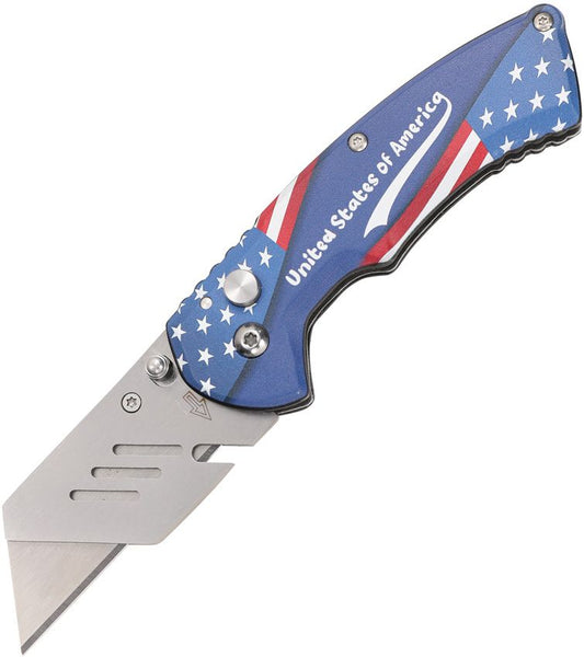 S-TEC Utility Button Lock Blue Flag