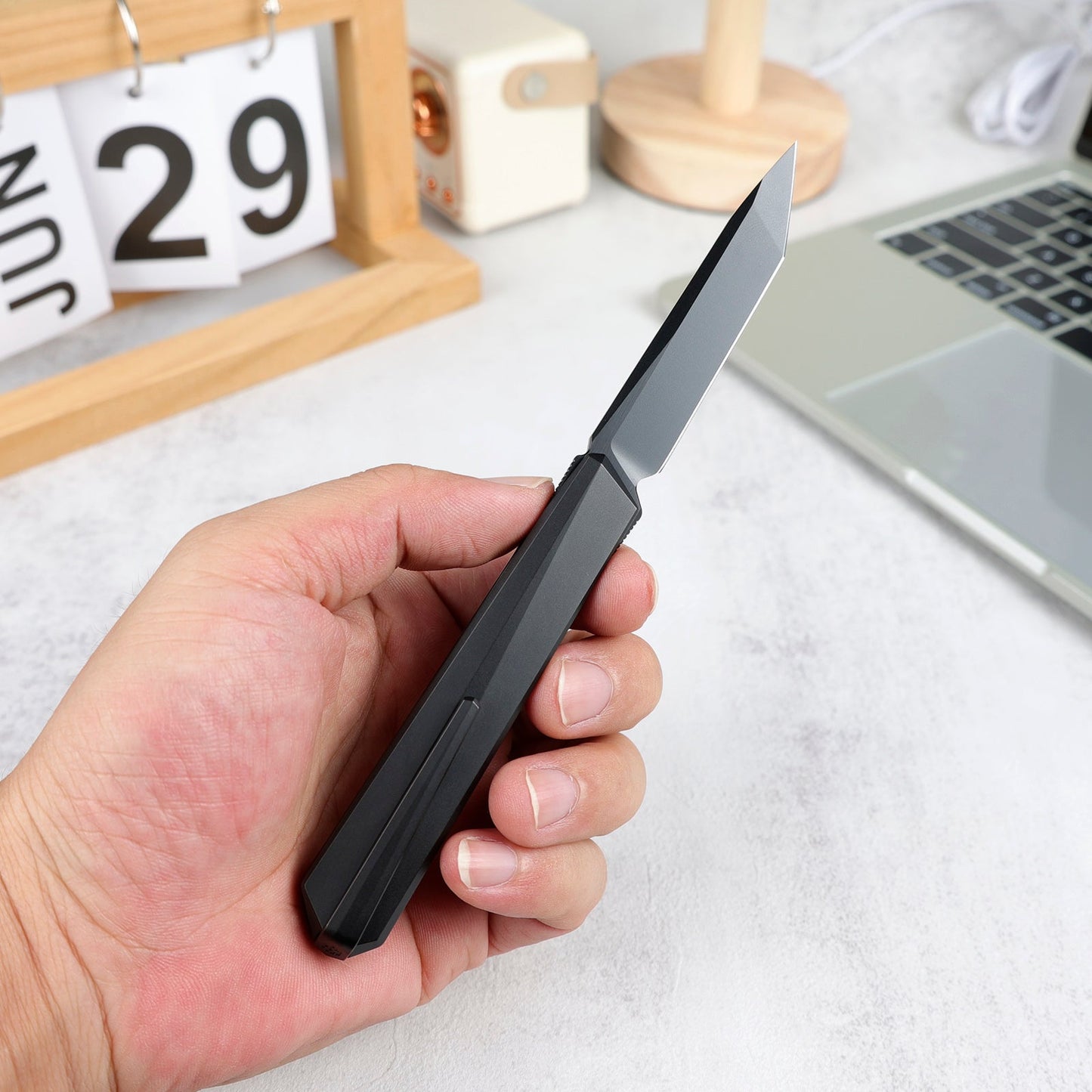 REMETTE RT-ELIGO Knife M390 Blade Titanium Handle Liner Lock Folding Pocket Outdoor Camping EDC Knife EGA1
