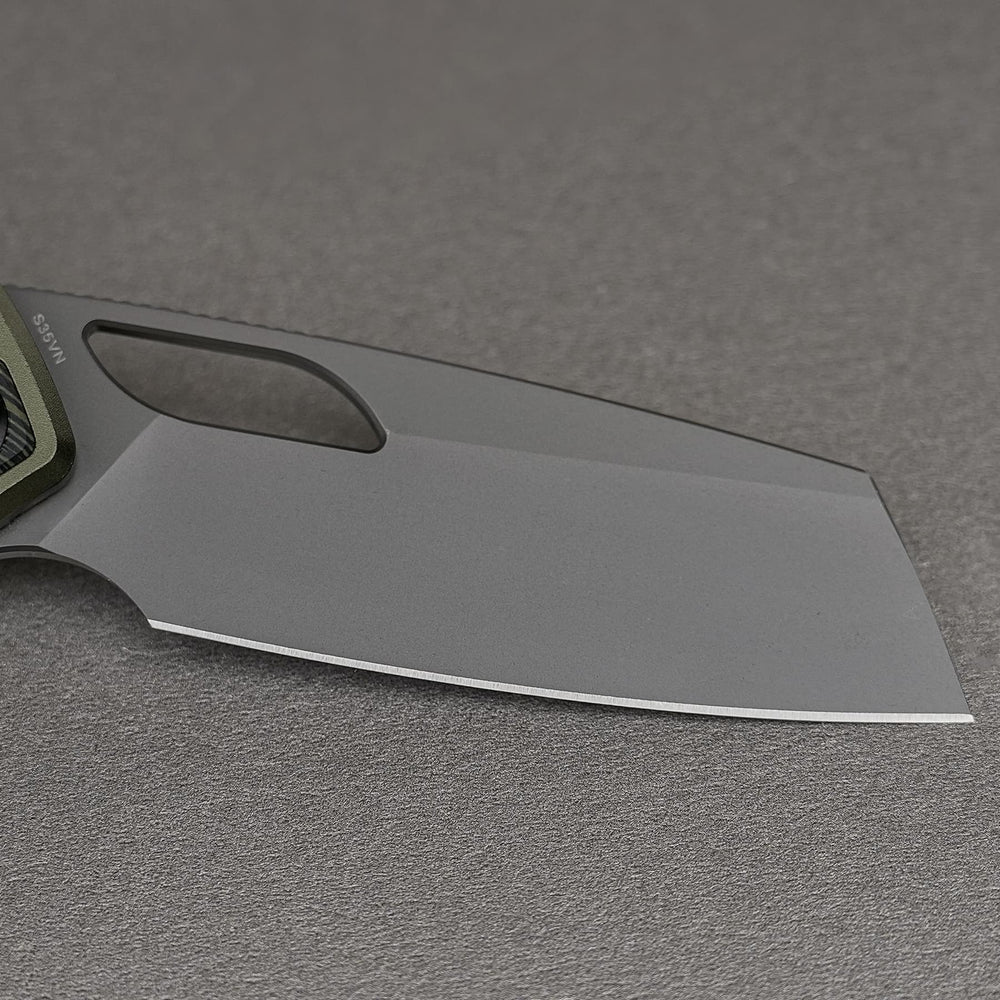 VOSTEED Kroc 329 -Top Liner Lock (3.29" S35VN Blade & Aluminum & Topo G10 Handle) - A1812