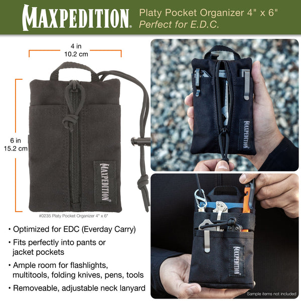 MAXPEDITION Platy Pocket Organizer 4" x 6"